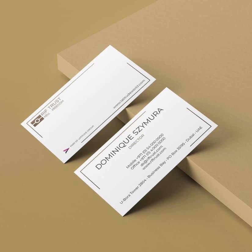 business cards in uae