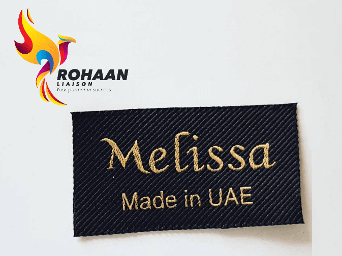 Melissa brand's woven label manufacture in UAE by Rohaan_Liaison