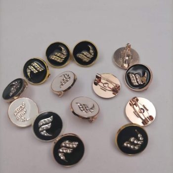 ring enamel round pins for abaya in uae