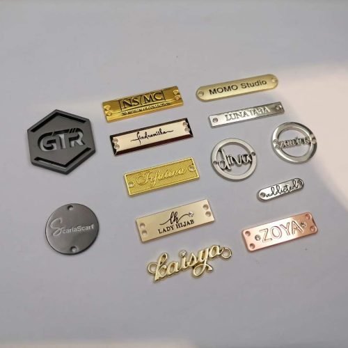 IMG-20240803-WA0027 Name Metal Tag Custom Logo Metal Label Tag For Clothing Swimwear in uae